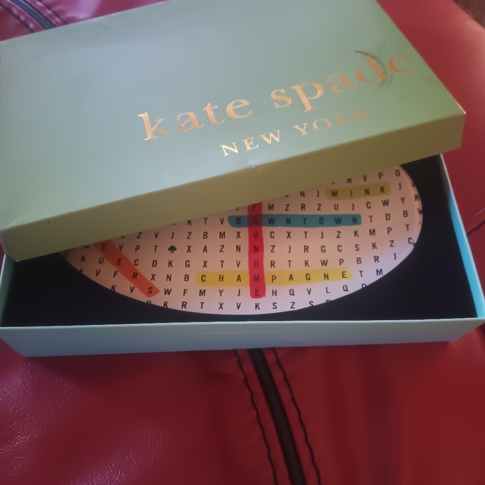 Kate Spade Word Search Oval Plate